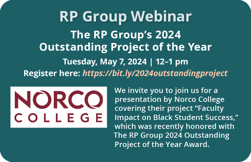 RP Group Webinar. The RP Group’s 2024  Outstanding Project of the Year. Tuesday, May 7, 2024. 12 to 1 pm.