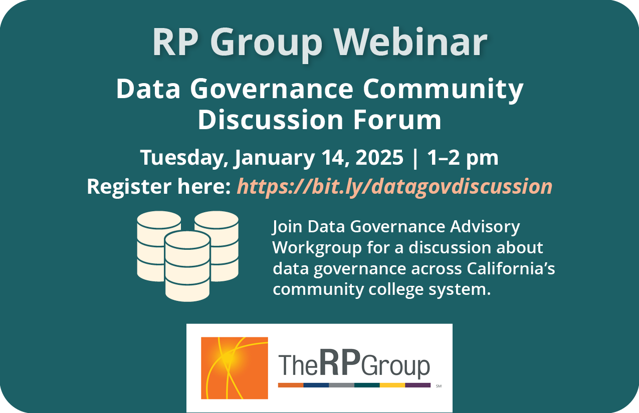 California Community College IRPE Webinars and Meetings