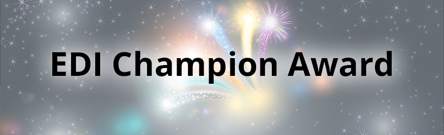 EDI Champion Award EDI Champion Award
