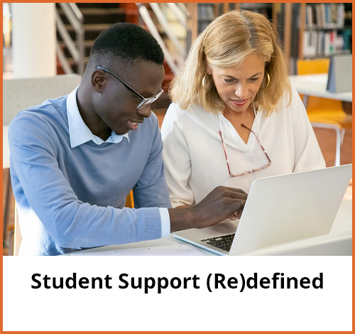 The Student Support (Re)defined initiative explored how community colleges can deliver support both inside and outside the classroom, focusing on student-identified needs that would improve their success.